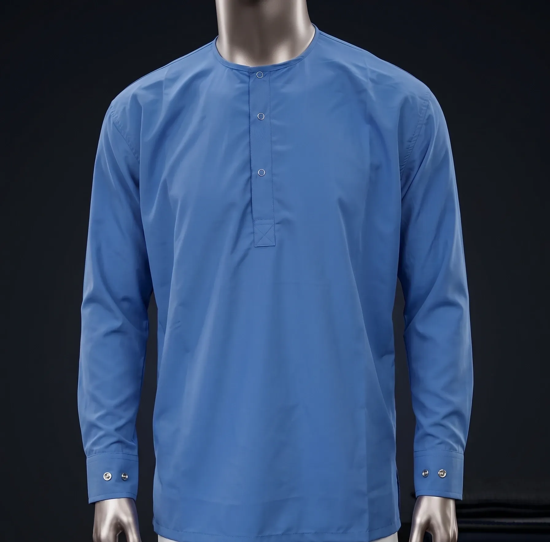 Kurta 3 Snap Round Neck