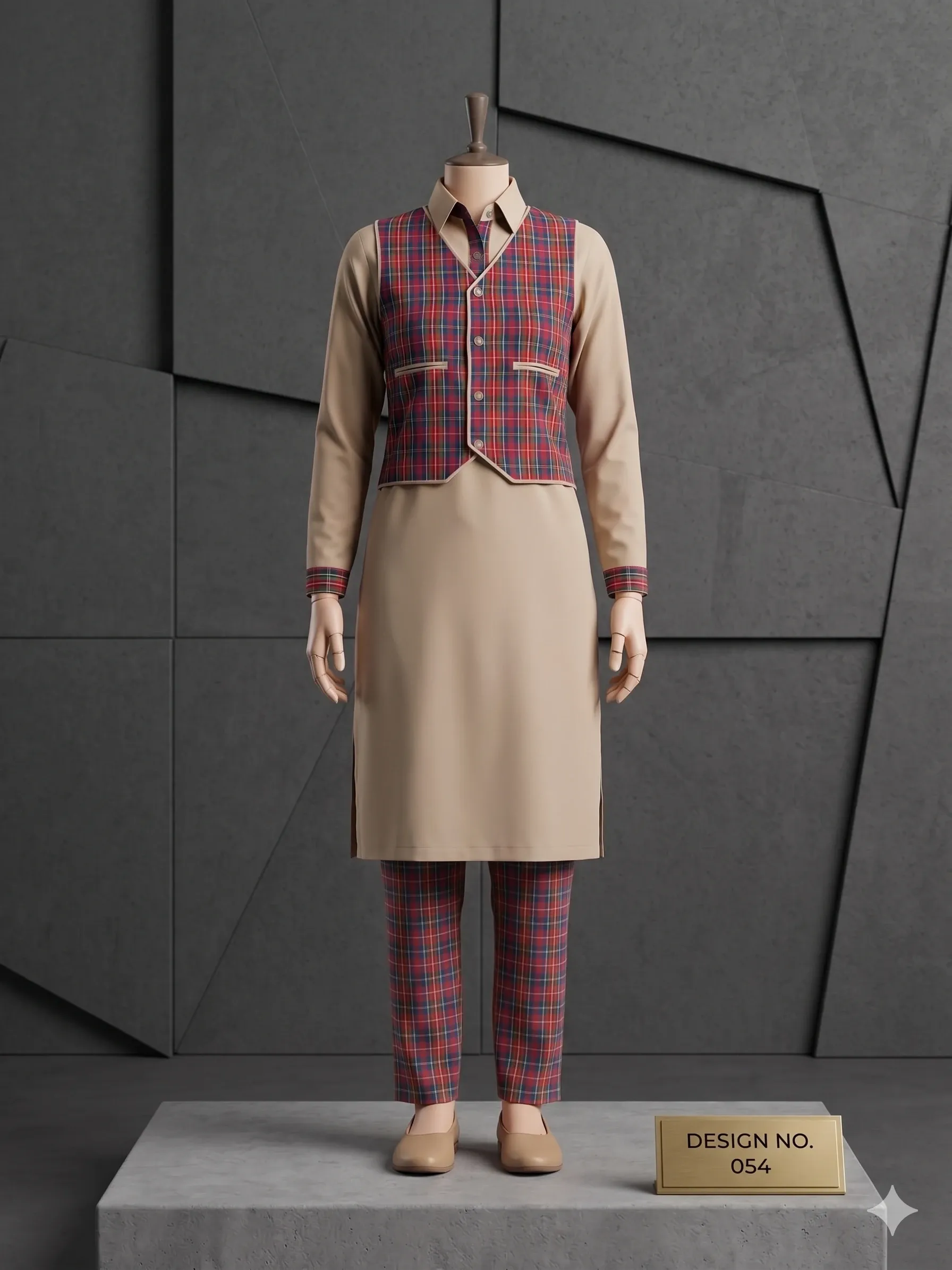 Suit With Collar Jacket