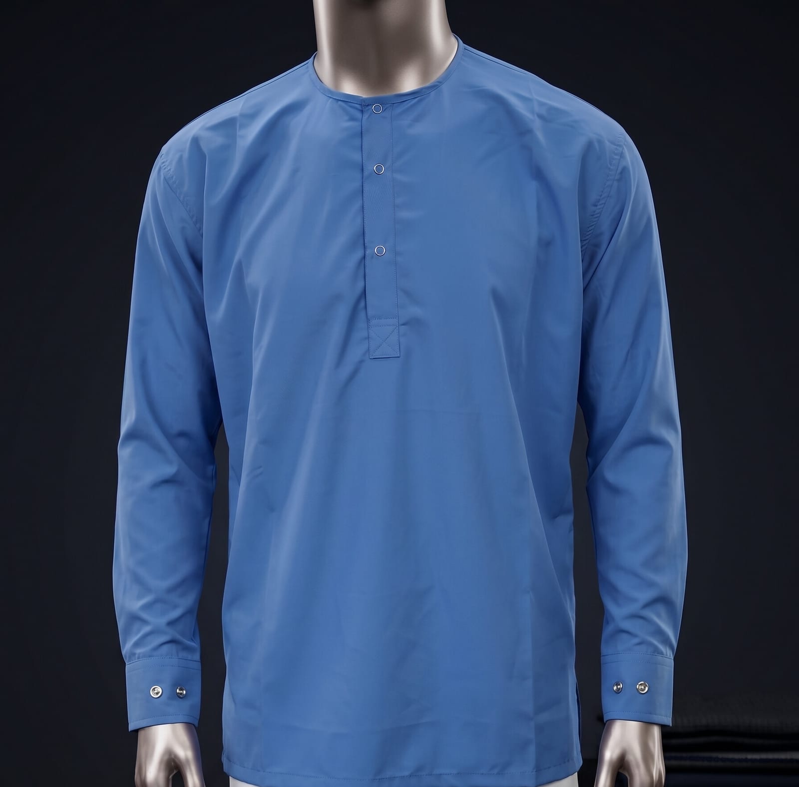 Kurta 3 Snap Round Neck