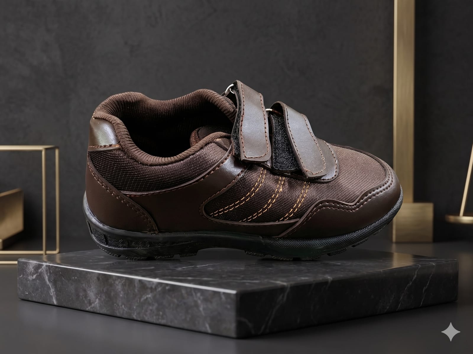 Brown Velcro Shoes