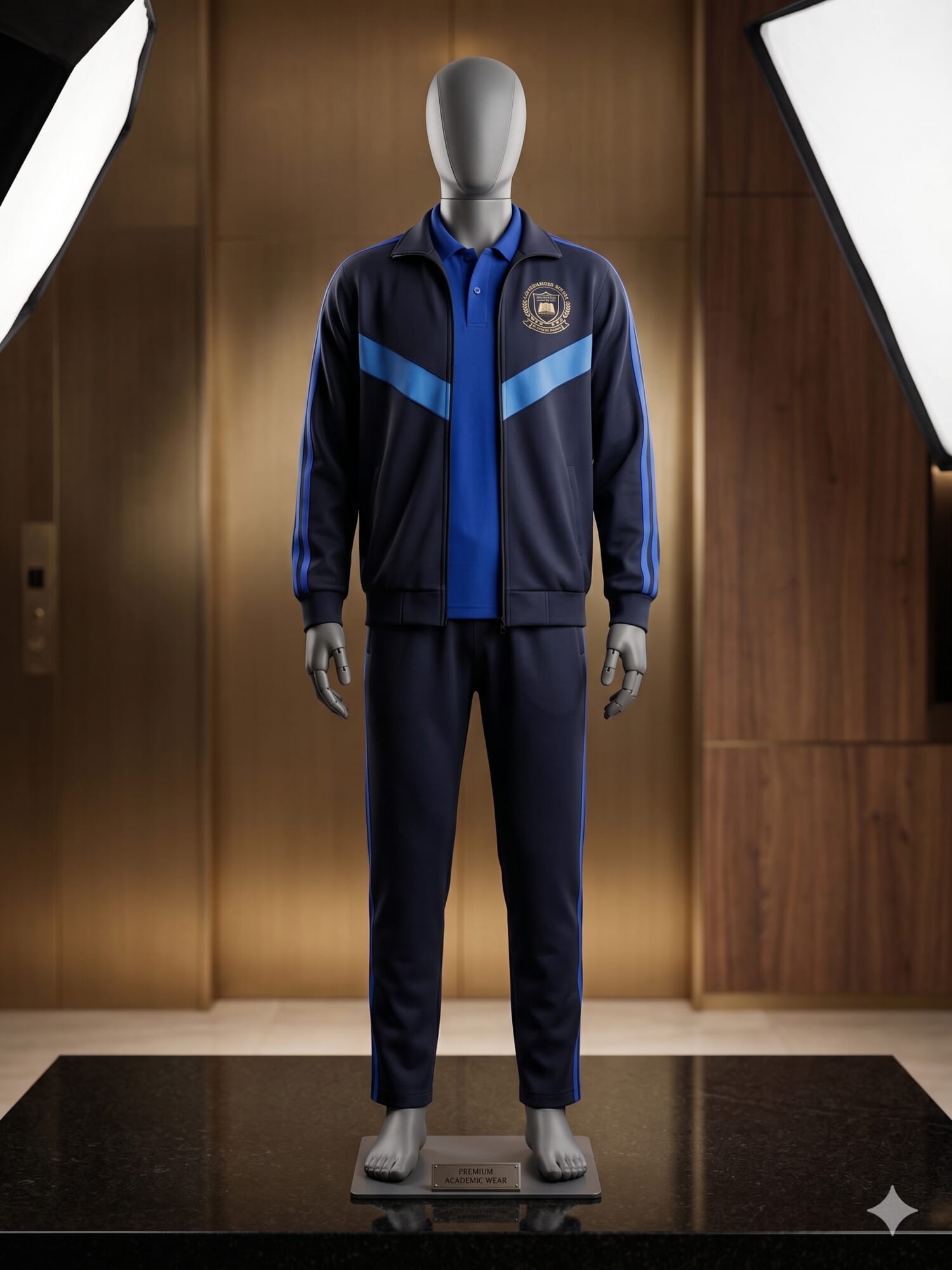 Tracksuit With T-Shirt Blue