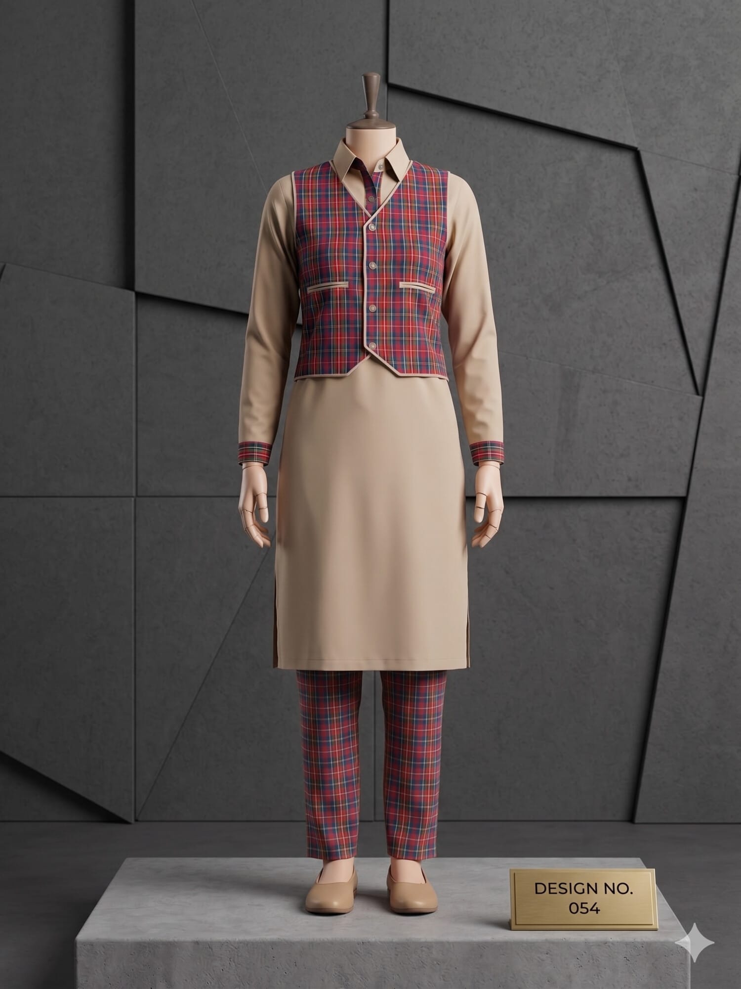 Suit With Collar Jacket